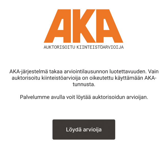 Löydä auktorisoitu kiinteistöarvioija!