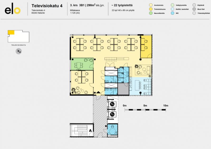 3.krs 290 m2 pohja