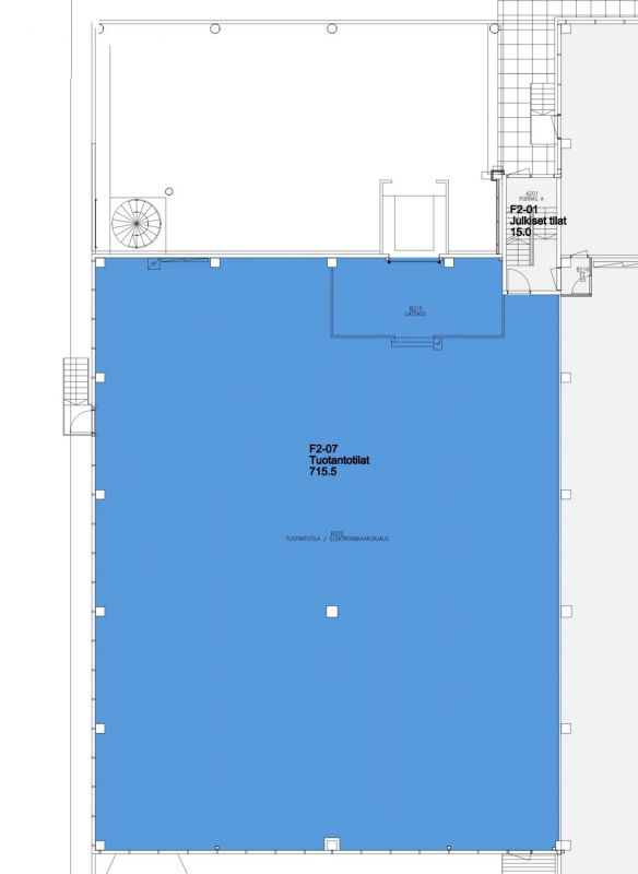 715,5 m² varasto